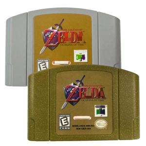 Cartouche de jeu vidéo rétro Legend of Zelda Ocarina of Time pour N64, version américaine avec langue anglaise, matériau plastique durable - Product Image 1