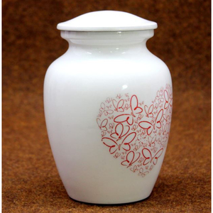 Venta al por mayor urnas decorativas blanco nuevo diseño urna de cremación recuerdo Memorial cenizas humanas contenedor tarro olla entierro urnas funerarias - Product Image 3