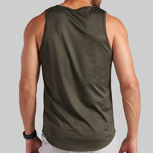 Camiseta sin mangas de algodón de alta calidad para hombre de verano OEM camiseta sin mangas para hombre de gimnasio de talla personalizada camiseta sin mangas para hombre - Product Image 3