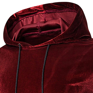 Street Style Velvet <b>Hoodies</b> For Unisex Best Fashion Wears Plain Slim Fit Pullover <b>Soft</b> Velvet <b>Hoodies</b> For Men's - Product Image 5