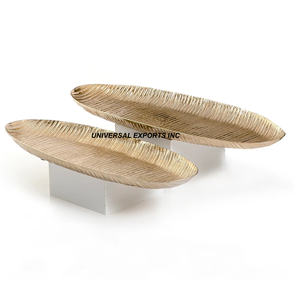 Luxury Gold <b>Chocolate</b> Tray Set of Three Handmade <b>Chocolate</b> Platter Round Shape <b>Fancy</b> Metal <b>Chocolate</b> Tray - Product Image 3
