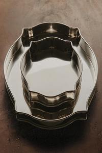 Premium serving tray for dining <b>Catering</b> tray <b>stainless</b> <b>steel</b> Reusable metal serving tray - Product Image 5