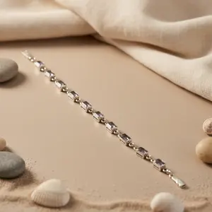 "925 Sterling <b>Silver</b> Religious <b>Charm</b> <b>Bracelet</b> for Women-Gold Plated Trendy Gift & Party-Worthy" - Product Image 1