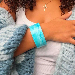 Pulseras y Brazaletes de Resina para Mujer, Nueva Colección, Joyería Estilo Ángel para Fiestas y Bodas, Alta Calidad - Product Image 1