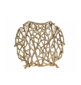 Florero de suelo de aluminio de tamaño personalizado moderno hecho a mano, florero de Metal decorativo único, floreros más vendidos, macetas - Product Image 4