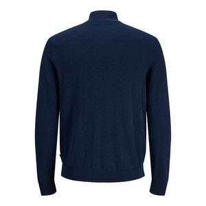 2026 Veste pull personnalisée pour homme en molleton bouclette, à séchage rapide, couleur unie, à manches longues, tricotée, avec quart de zip, style streetwear - Product Image 2