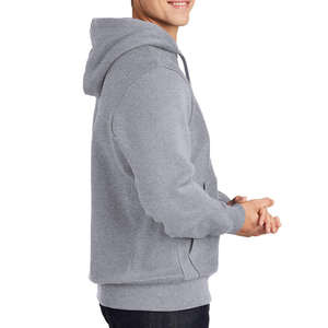 Sweat à capuche zippé en molleton 100% coton de haute qualité pour homme, vêtements d'hiver, broderie imprimée, manches longues, nouveau style tendance, XS - Product Image 5