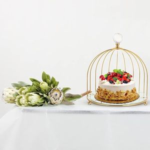 Soporte de pastel de magdalenas de Metal resistente de estilo lujoso para aniversario de boda fiesta de cumpleaños de boda Baby Shower celebración pastel también - Product Image 6