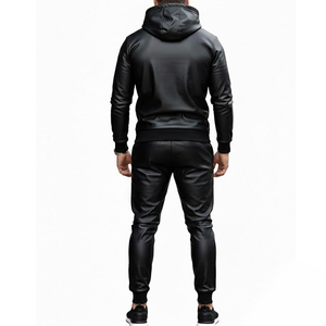 Conjunto Deportivo de Piel Sintética para Hombre, Diseño Personalizado, Mangas Largas, Novedad 2026 - Product Image 2
