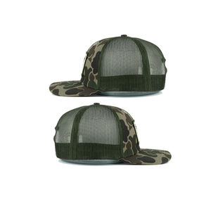 OEM ODM High Fashion Camo Trucker <b>Hat</b> 6 Panel 2D/3D Embroidery Logo Structured Baseball Outdoor Cap <b>Light</b> Weight Outdoor Gorras - Product Image 3