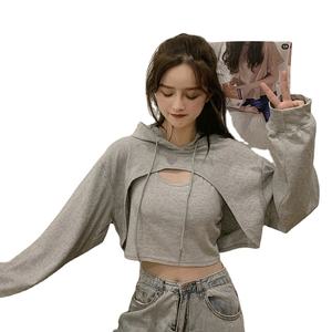 Été Nouvelle Arrivée Femmes Sexy Réversible Crop Top Léger Plus Size Imprimer Débardeurs pour Femmes Col Rond Ensemble - Product Image 1