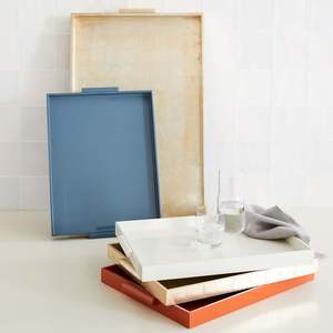 Plateau de service rond en bois en laiton AK de couleur bois naturel avec poignée en métal plateau personnalisé pour décor de table/décor de cuisine - Product Image 2