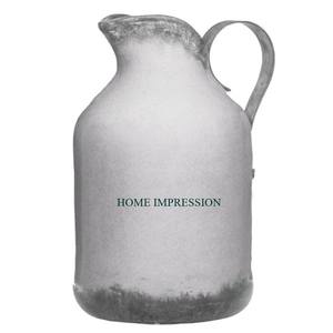 Canne à lait galvanisée de petite taille avec revêtement en poudre blanche avec logo personnalisé Fabricant indien de canne Artware galvanisée - Product Image 1