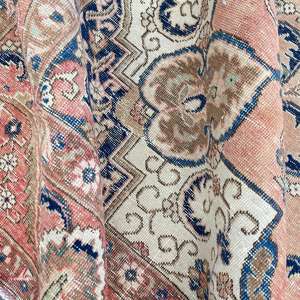 Tapis turc surdimensionné 9,6x12,2 pi (292x372 cm), tapis en laine rayé brun vintage - Product Image 5