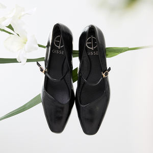 [JSHOE] Meilleures critiques en ligne, chaussures Mary Jane à talon épais en cuir de vache véritable fait main, 'Sikle', chaussures pour femmes - Product Image 1