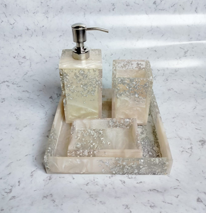 Artículo de artesanía india Accesorios Productos Juego de baño de resina Venta caliente de juego de baño de resina - Product Image 5