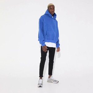 Sweat à capuche unisexe en polyester/coton, coupe classique, poids lourd, luxe, personnalisable, impression personnalisée, épaules tombantes, streetwear d'hiver - Product Image 5
