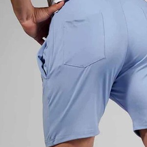 <b>Men's</b> Casual High Quality 100% Polyester Sports <b>Shorts</b> Custom Solid Mid <b>Waist</b> Drawstring Closure <b>Elastic</b> Breathable Quick Dry - Product Image 5