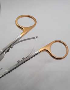 Diethrich Soporte de Aguja, 7 ", recto, TC Mordazas dentado, Oro Anillo Mango, con Cierre de Resorte - Product Image 6