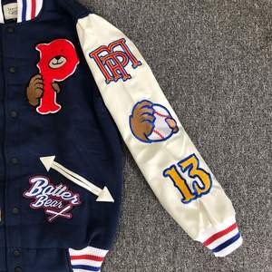 Chaqueta Universitaria de Béisbol Personalizada para Hombre, Bordado Chenille de Alta Calidad, Chaqueta Varsity de Cuero con Letras, Muy Solicitada - Product Image 6