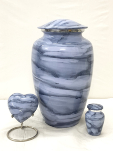 Urnes de crémation Premium Blue Stone Marble Elegance avec velours gratuit pour entreprise de vente en gros - Product Image 4