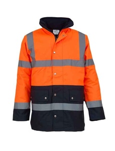 Customizable Winter Safety Jacket High Visibility Thermal Fleece with Waterproof & Windproof <b>Reflective</b> PE Material - Product Image 2