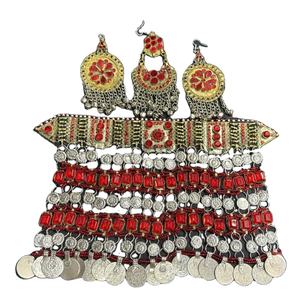 2025 Vintage Design Afghan mariage mode ensembles de bijoux pour femmes tenue confortable y compris bagues boucles d'oreilles colliers - Product Image 1