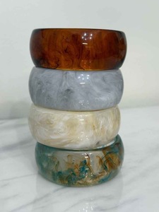 Bracelets et joncs en résine pour femmes, nouvelle collection, bijoux de style ange pour les fêtes et les mariages, haute qualité - Product Image 5