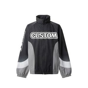 Conjunto Deportivo para Hombre, Chaqueta Cortavientos y Pantalones de Chándal Estampados en Poliéster/Algodón Personalizados, con Pedrería, Talla Grande, Forro Polar, para Correr - Product Image 2