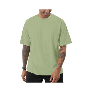 Camiseta extragrande a la moda para hombre, camisetas atléticas de cuello redondo, Camiseta básica de algodón de manga corta Premium suave informal - Product Image 5