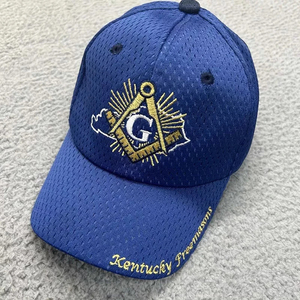 Casquette de baseball pour homme, taille unique, à sangle réglable, motif Francs-Maçons, Kentucky Regalia, avec broderie de lettres, style Hip Hop, personnalisable - Product Image 1