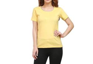 Camiseta de Verano 100% Algodón Orgánico, Talla Grande, Cuello Redondo, Estampado Gráfico, Color Sólido - Product Image 4