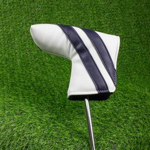 Golf head cover <b>mens</b> design PU leather <b>waterproof</b> outer soft lining long <b>sock</b> shape with elastic neck fits most drivers - Product Image 1