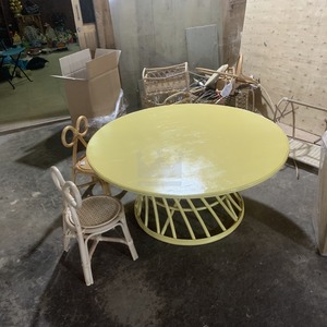 Chaise de table en rotin pour meubles d'enfants jouet tendance chaude Style OEM Caractéristique de conception Matériau écologique 100% naturel - Product Image 4