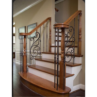 Système de balustrade d'escalier et de balcon en fer forgé classique, best-seller, pour villa, hôtel, appartement, résistant à la rouille et aux UV