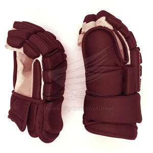 Gants de hockey sur glace à doigts entiers, légers, respirants, de haute qualité, en polyester, taille adulte, couleur personnalisée, logo personnalisé, équipe sportive - Product Image 2