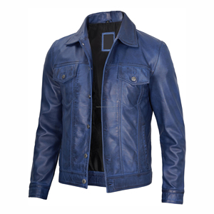 Chaqueta de cuero con logotipo personalizado de alta calidad, precio de venta al por mayor, ropa, chaqueta de cuero resistente al viento para hombre - Product Image 4