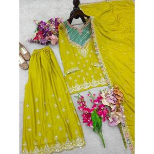 Traje Sharara de Moda de la Mejor Calidad, Perfecto para Fiestas, Festivales y Bodas, Atuendo Étnico Disponible a Precio de Fábrica - Product Image 4