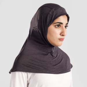 Ropa Deportiva Modest Sportswear Amani Charcoal Drape para Mujeres Activas - Product Image 1