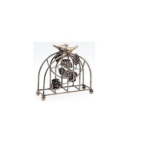Venta al por mayor de lujo espacio modelo servilletero chapado en oro mesa de metal cajas de pañuelos decorativos para uso doméstico y hotelero - Product Image 1