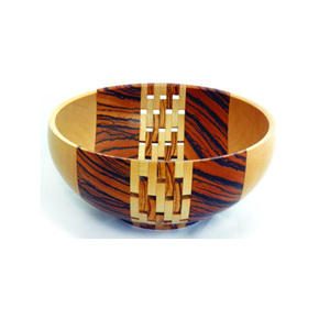 Exquisito tazón de masa de madera tallado a mano artesanía de madera Natural para una decoración del hogar hermosa y auténtica japonesa - Product Image 1