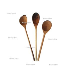 Ensemble de 8 cuillères en bois Ensemble de couverts de qualité exclusive Ensemble de couverts de couleur marron pour la maison et le restaurant - Product Image 6