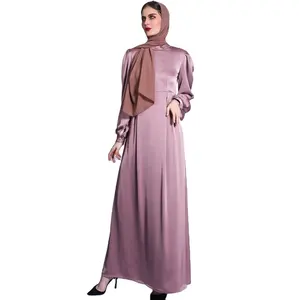 Hot Selling 1 piece abaya Islamic Clothing Traditional Muslim clothing Dubai Abaya Muslim Women plated sleeve and cuffs