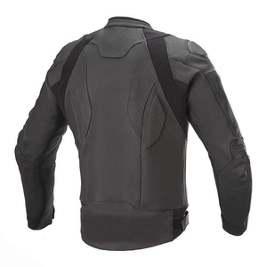 Veste de moto d'hiver sur mesure de haute qualité en cuir véritable respirant avec vêtements de course automobile Cordura imperméables - Product Image 6