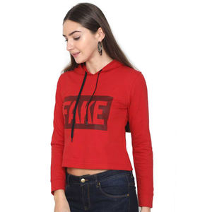 Fabrication de Sweatshirts à capuche pour filles, couleur rouge, prix de gros, vêtements d'hiver décontractés - Product Image 4
