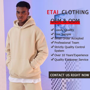 Vêtements de rue à capuche poids lourd de haute qualité sweat polaire bouffée impression logo personnalisé 400 500 gsm sweats à capuche surdimensionnés hommes - Product Image 6