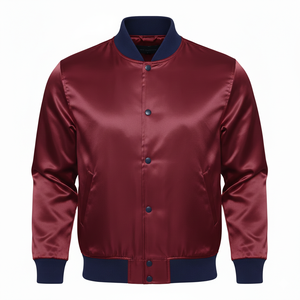 Custom Canvas Long Hooded Varsity <b>Jacket</b> | Baseball <b>Jacket</b> for Men | Letter Embroidery | Waterproof <b>Fleece</b> <b>Lining</b> - Product Image 1