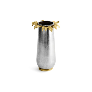 Vase à fleurs en métal en forme de cône de haute qualité fabriqué à la main avec base en marbre articles de décoration de mariage et de maison personnalisables à vendre - Product Image 2