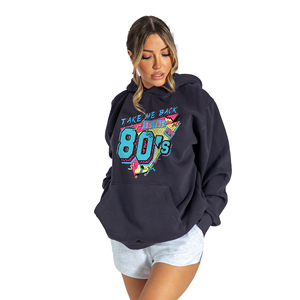 Rétro Vintage 1980's Costume 80's Outfit Hommes Femmes 80's Party Pull Oversized Hoodie - Product Image 2