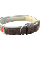 Collier de chien en cuir véritable économique personnalisé boucle de style de luxe mignon adorable rembourré colliers pour animaux de compagnie laisses harnais ruban